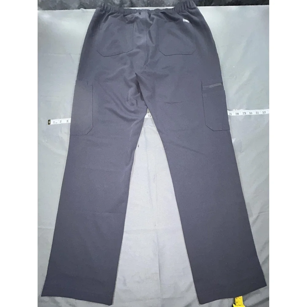 FIGS Pants Mens L Gray Cairo Cargo Stretch Scrub Technical Collection Medical